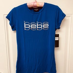 🚨🚨REDUCED🚨🚨New with tags Bebe logo t-shirt💙